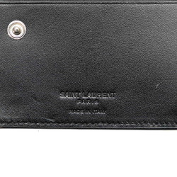 Saint Laurent East West Zip Wallet L-Shaped Bi-Fold Compact 556268 Black Leather Men's SAINT LAURENT
