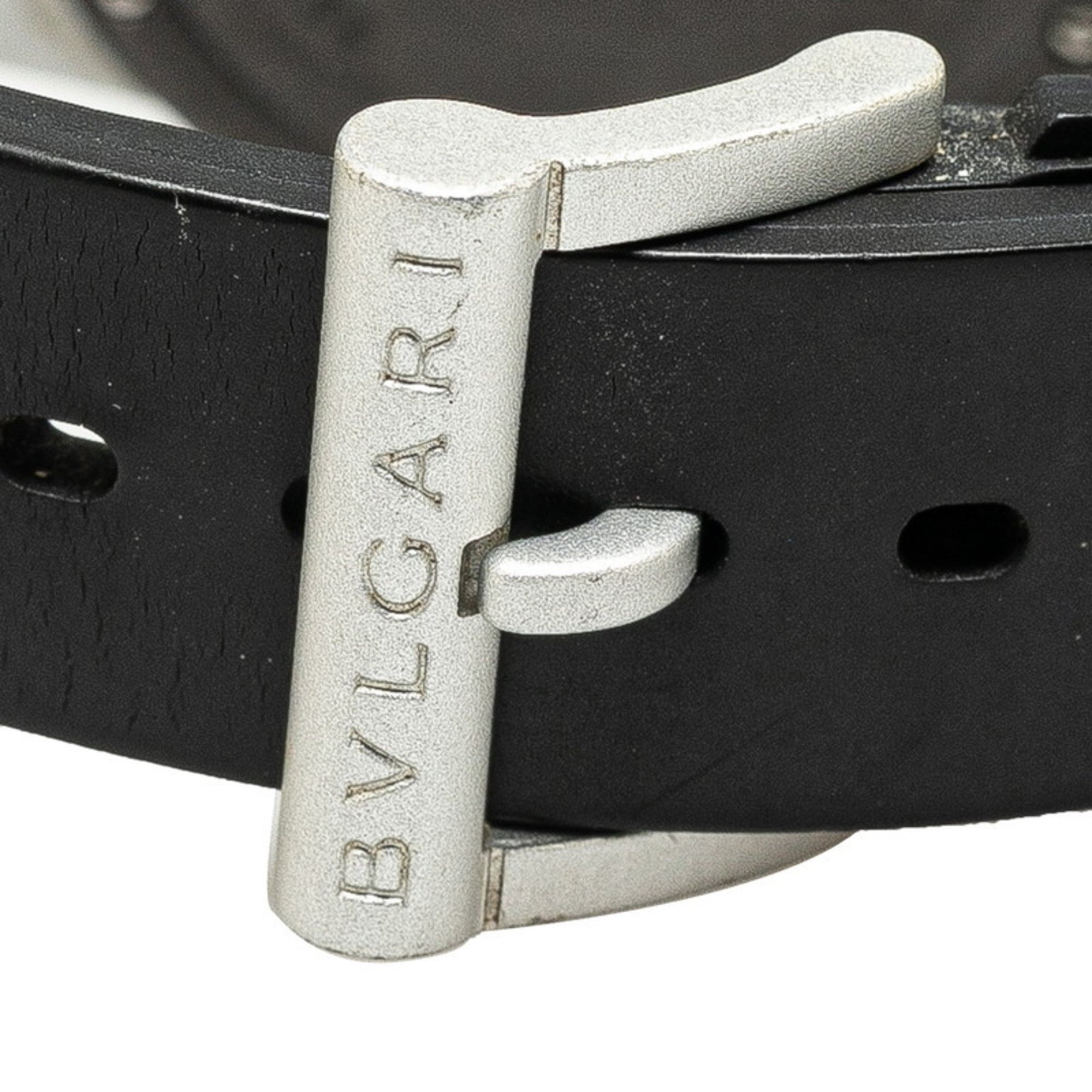 BVLGARI Arum Watch AL32TA Quartz Ivory Dial Rubber Ladies