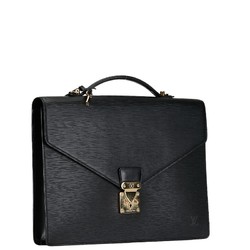 Louis Vuitton Epi Porto-Document Handbag Shoulder Bag M54462 Noir Black Leather Women's LOUIS VUITTON
