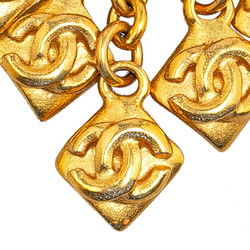 Chanel Coco Mark Swing Earrings Gold Plated Women's CHANEL