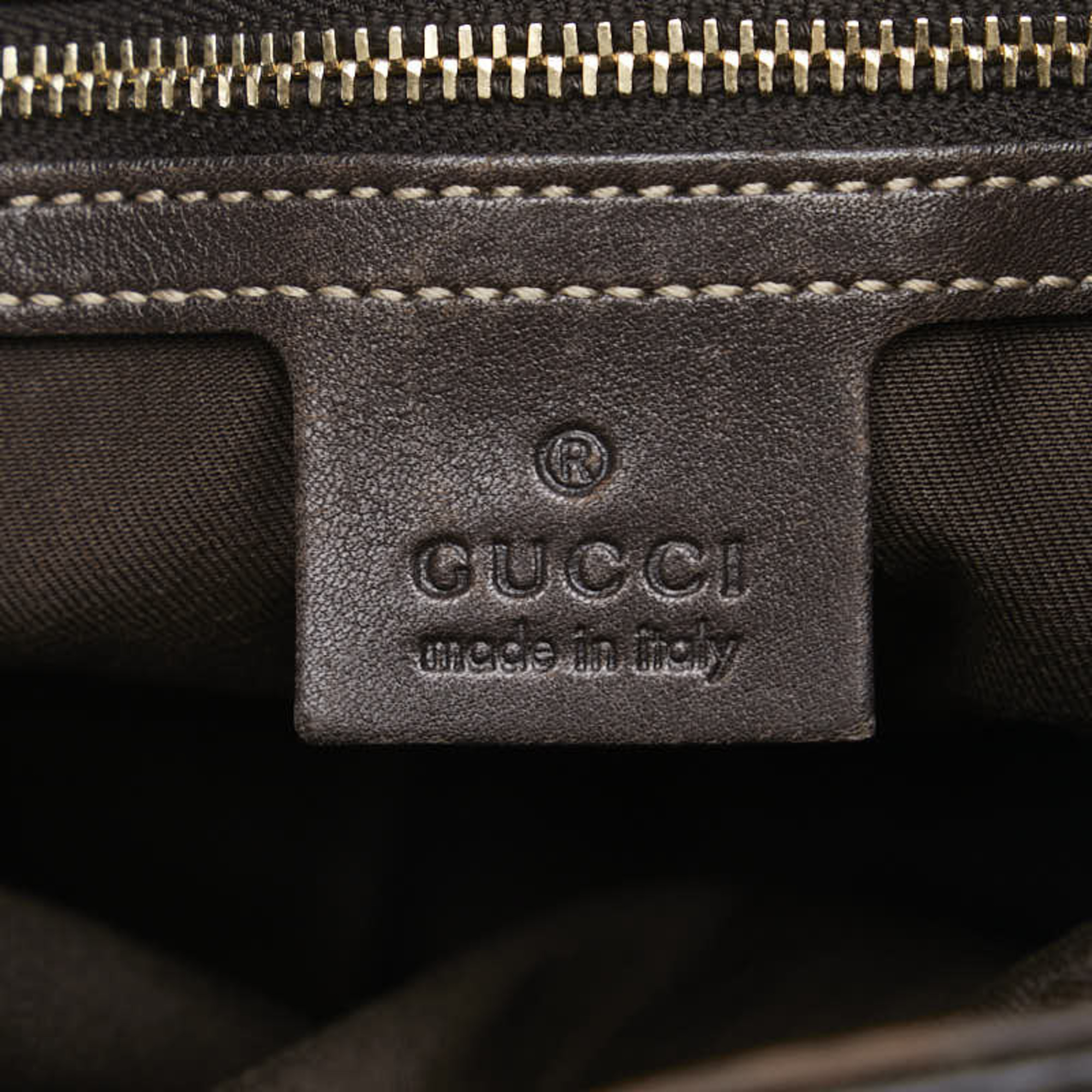 Gucci GG Crystal Handbag Tote Bag 223964 Beige Brown PVC Leather Women's GUCCI