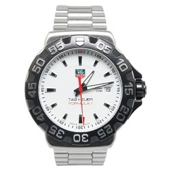 TAG Heuer Formula 1 Watch WAH1111 Quartz White Dial Stainless Steel Rubber Men's HEUER