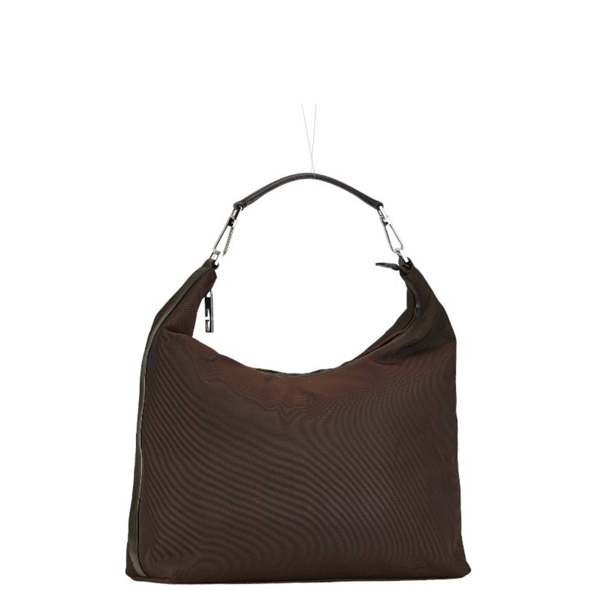 Gucci Handbag Bag 001 1955 Brown Nylon Leather Women's GUCCI