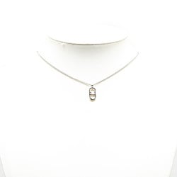 Christian Dior Dior CD Necklace Silver Metal Women's