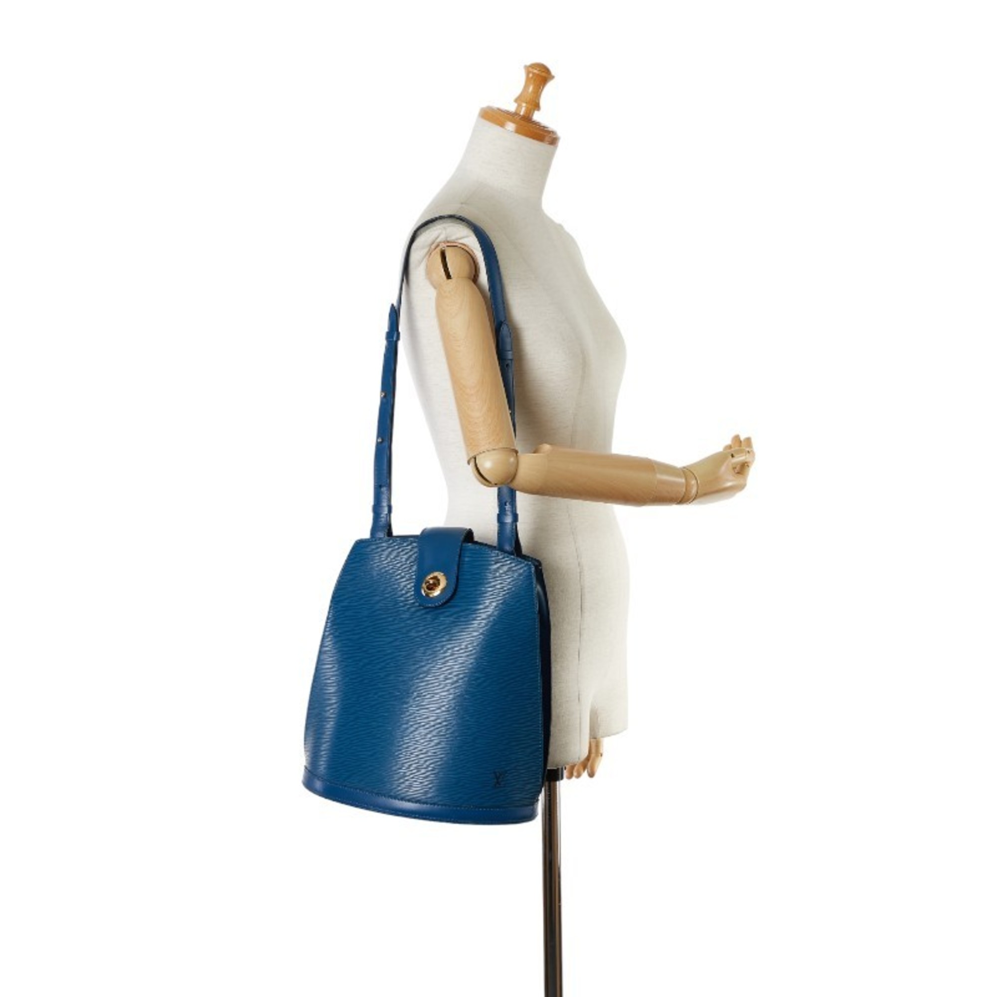 Louis Vuitton Epi Cluny Shoulder Bag M52255 Toledo Blue Leather Women's LOUIS VUITTON