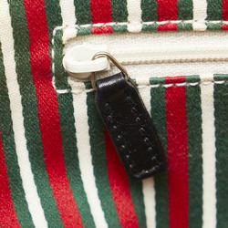 Gucci GG Canvas Interlocking G Handbag 169971 Black Leather Women's GUCCI
