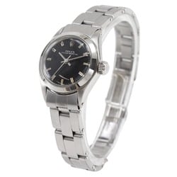 Rolex ROLEX Oyster Perpetual Watch cal.1161 6618 Stainless Steel 1966 Automatic Black Dial Ladies