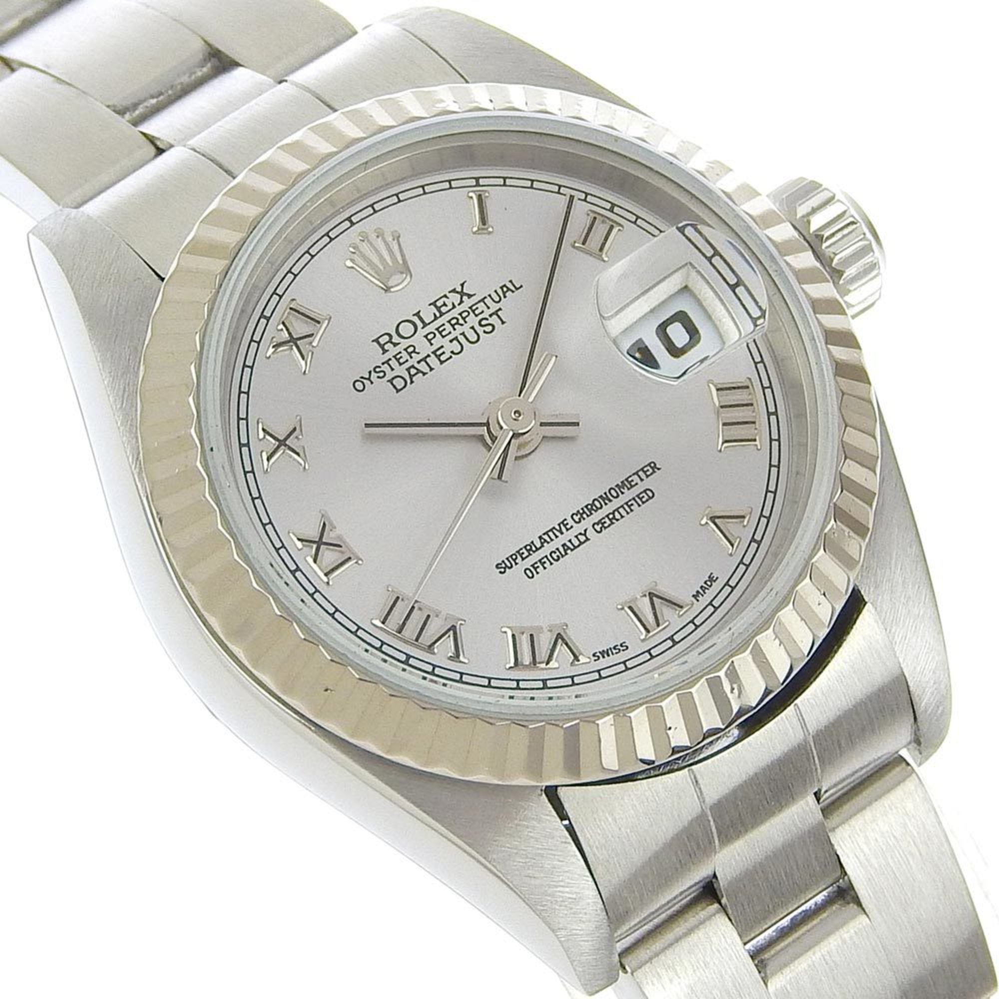 Rolex ROLEX Datejust Watch cal.2235 79174 Stainless Steel x WG Automatic Grey Dial Ladies