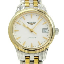 LONGINES Watch, Combi, cal.592.2, L4.274.3, Stainless Steel, Gold, Automatic, Analog Display, White Dial, Women's