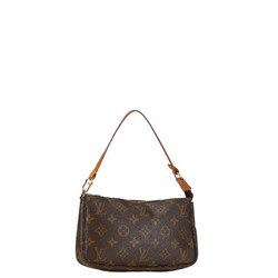 Louis Vuitton Monogram Pochette Accessoires Shoulder Bag M51980 Brown PVC Leather Women's LOUIS VUITTON