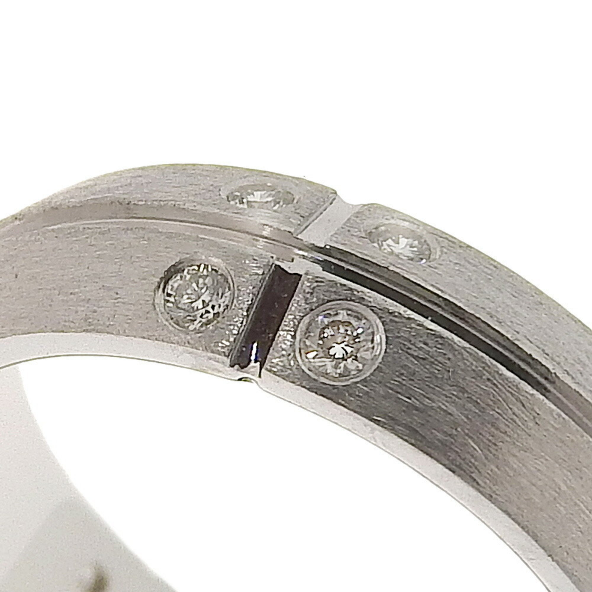 Tiffany & Co. Streamerica size 6.5 ring, K18 white gold and diamond, 2000, approx. 5.2g, Streamerica, women's