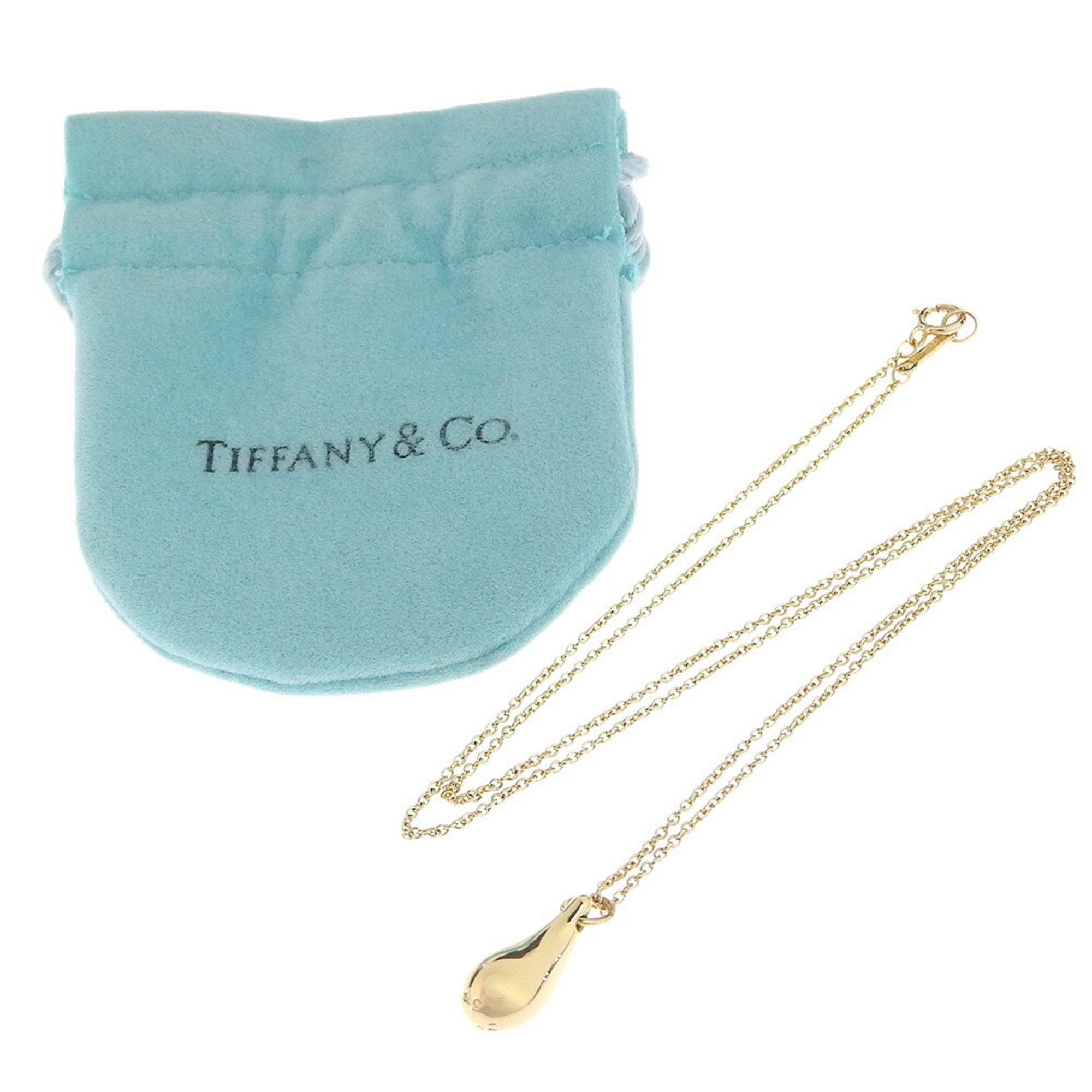 Tiffany & Co. Elsa Peretti teardrop necklace, 18K yellow gold, approx. 4.5g, teardrop, for women