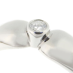 Tiffany & Co. Double Teardrop, size 10, ring, Pt950 platinum x diamond, approx. 5.0g, women's S