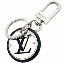 Louis Vuitton Keychain Porto Cle LV Circle Leather Black M67362 LOUIS VUITTON Key Ring Hook Charm Bag