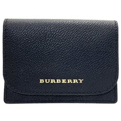 Burberry Card Case Business Holder Leather Black BURBERRY IC Pass 10305