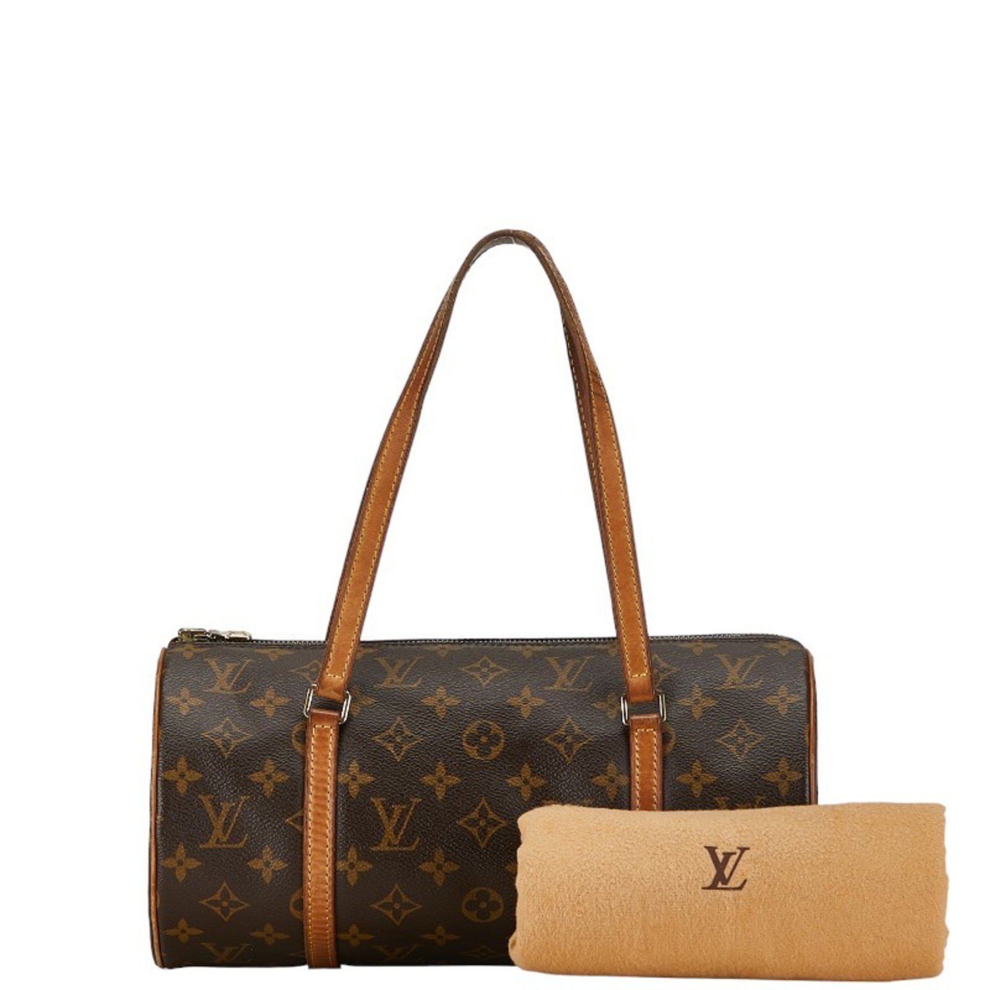 Louis Vuitton Monogram Papillon 30 Handbag M51385 Brown PVC Leather Women's LOUIS VUITTON