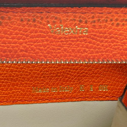 Valextra Men's Long Wallet Leather Orange