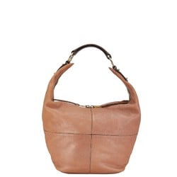 Celine Bag Handbag Beige Brown Leather Women's CELINE