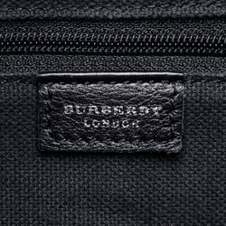 Burberry Nova Check Bag Black Beige Leather Women's BURBERRY