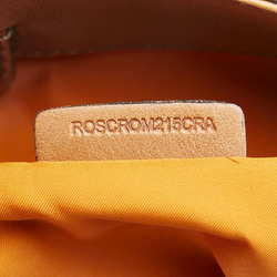 Burberry Check Handbag Tote Bag Brown Multicolor Canvas Leather Women's BURBERRY