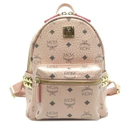 MCM Backpack Small Women's Rucksack/Daypack MMK65VE41QH001 Viseto Coated Pink