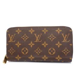 Louis Vuitton Long Wallet Monogram Zippy M42616 Brown Ladies