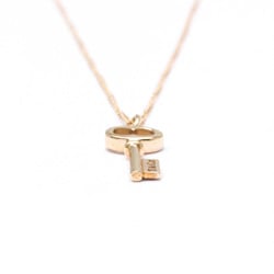 Tiffany Oval Key Pink Gold (18K) No Stone Men,Women Fashion Pendant Necklace (Pink Gold)