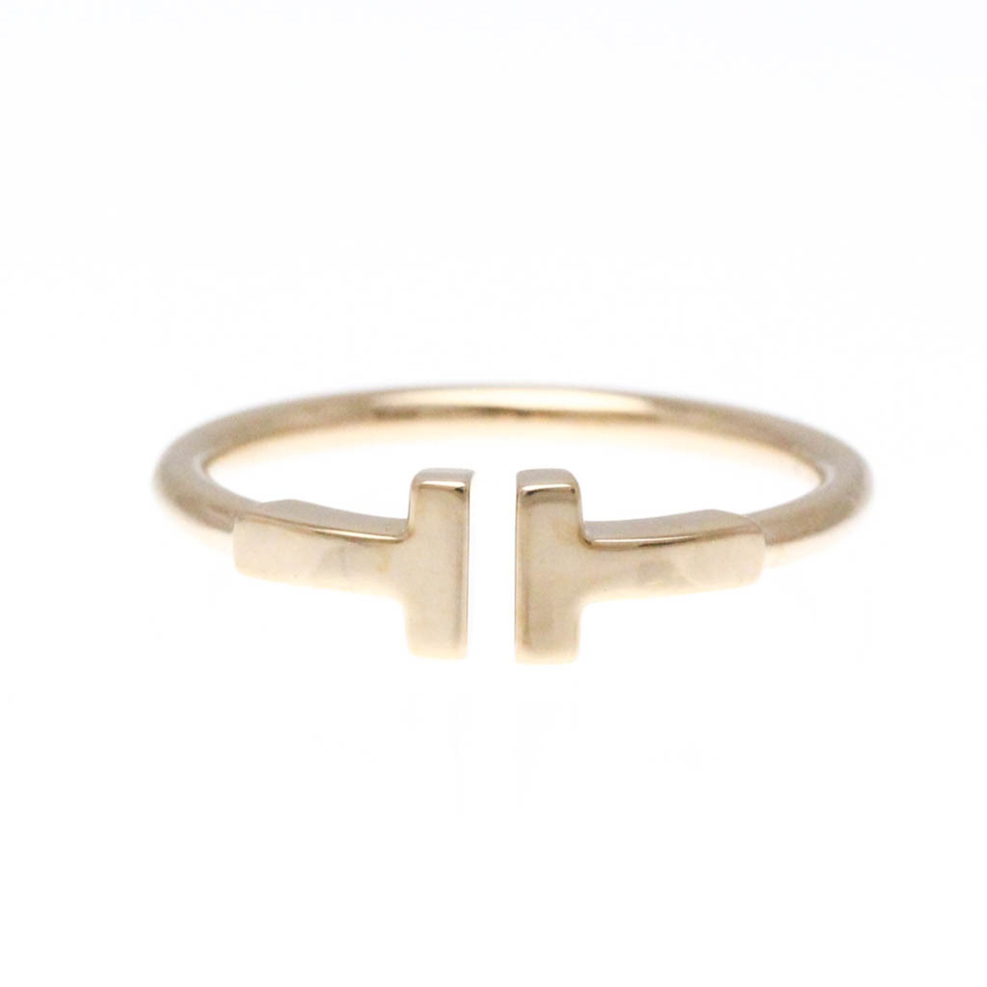 Tiffany T Wire Ring Pink Gold (18K) Fashion No Stone Band Ring Pink Gold