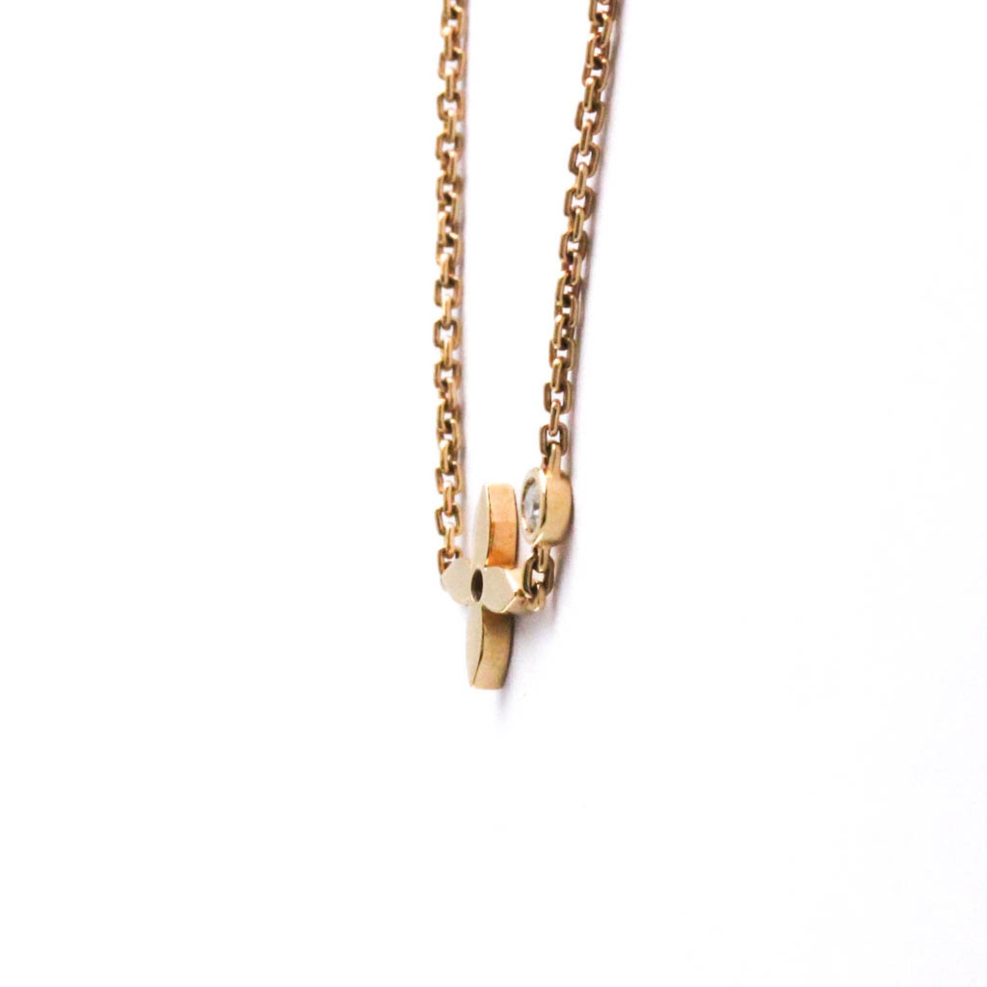 Louis Vuitton Pendentif Monogram Idylle Q93281 Pink Gold (18K) Diamond Women's Fashion Pendant Necklace (Pink Gold)