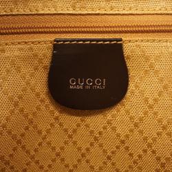 Gucci Backpack Bamboo 003 2058 0059 5 Nylon Leather Brown Women's