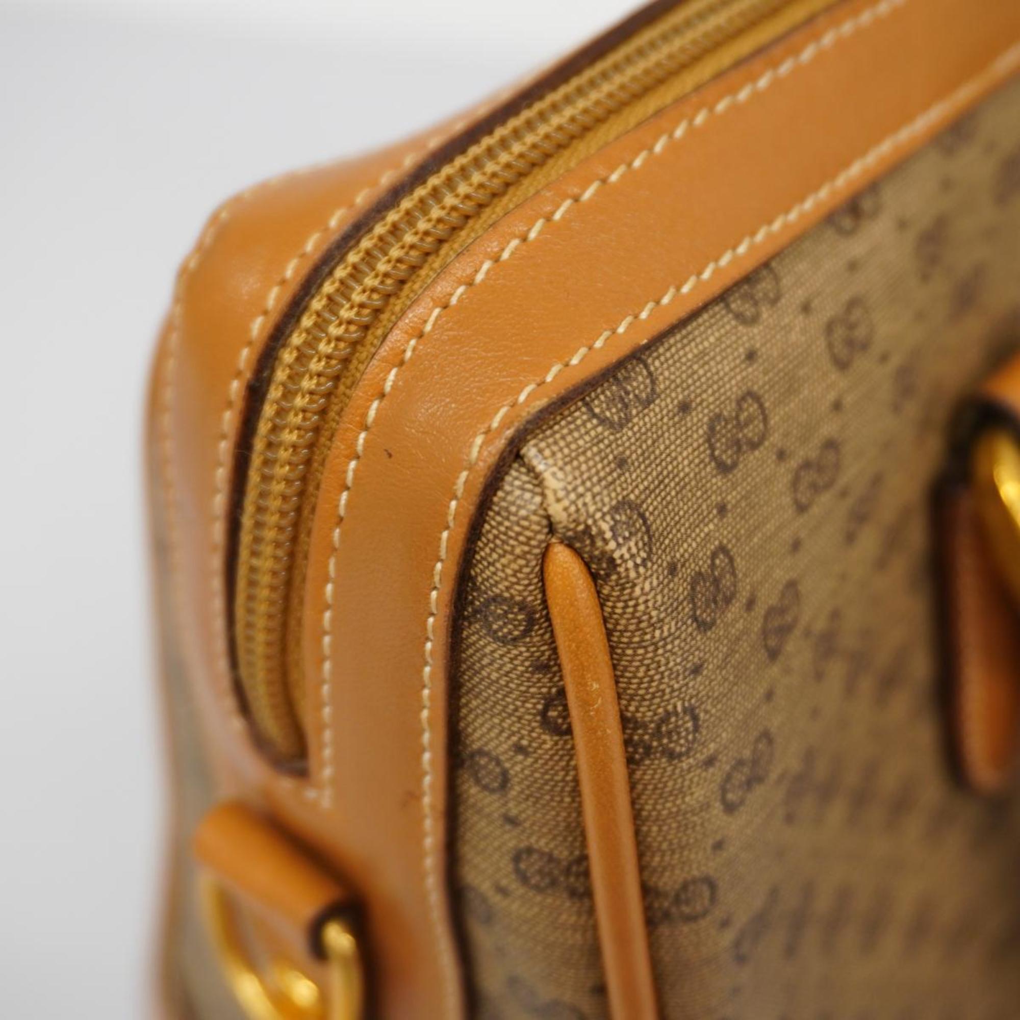 Gucci handbag Micro GG 002 084 0033 leather brown ladies