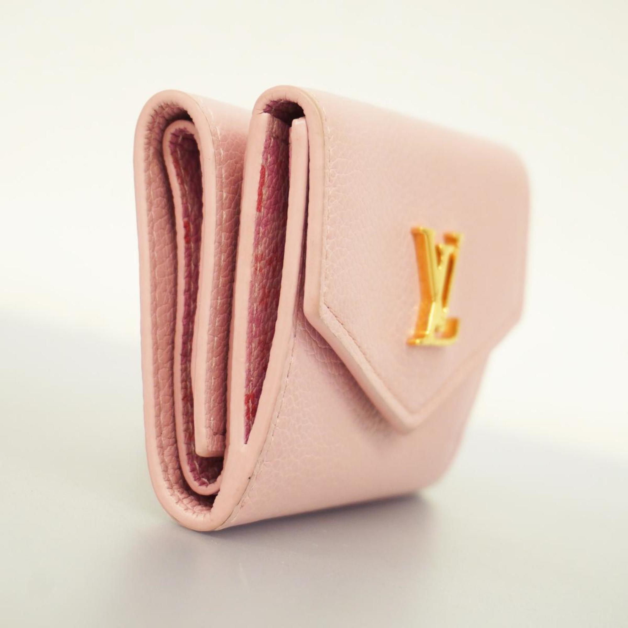 Louis Vuitton Tri-fold Wallet Portefeuille Lock M80088 Pink Limited Edition for Women