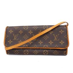 Louis Vuitton Shoulder Bag Monogram Pochette Twin GM M51852 Brown Women's