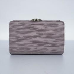 Louis Vuitton Wallet Epi Porte Monnaie Biennois M6324B Lilac Ladies