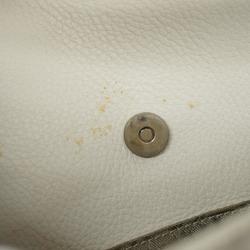Christian Dior Tote Bag Cannage Leather White Women's