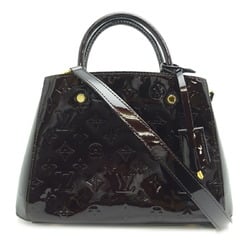 Louis Vuitton Montaigne BB Women's Handbag M50403 Vernis Amaranth (Purple)