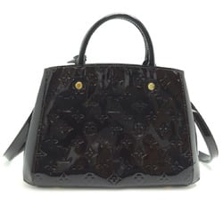 Louis Vuitton Montaigne BB Women's Handbag M50403 Vernis Amaranth (Purple)