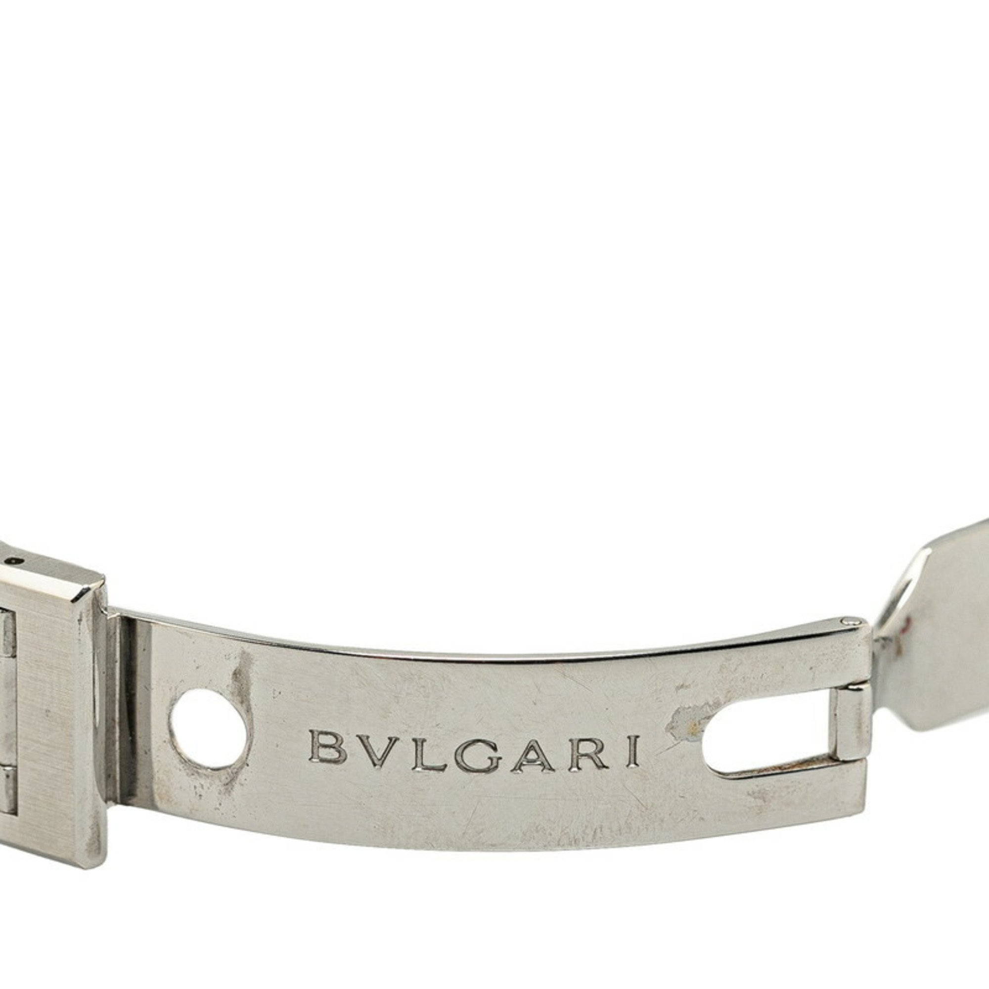 BVLGARI Watch BB33SS AUTO Quartz Black Dial Stainless Steel Women's