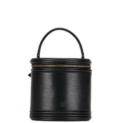 Louis Vuitton Epi Cannes Handbag Vanity Bag M48032 Noir Black Leather Women's LOUIS VUITTON