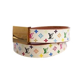 Louis Vuitton Belt Monogram Multicolor Santur Carre M9270Y Bron Ladies