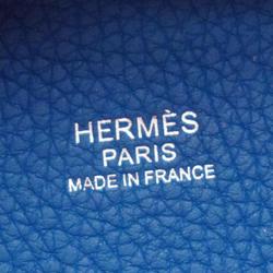 Hermes Handbag Picotin Lock PM U Stamp Taurillon Clemence Rouge Cou Rose Extreme Blue Zanzibar Women's