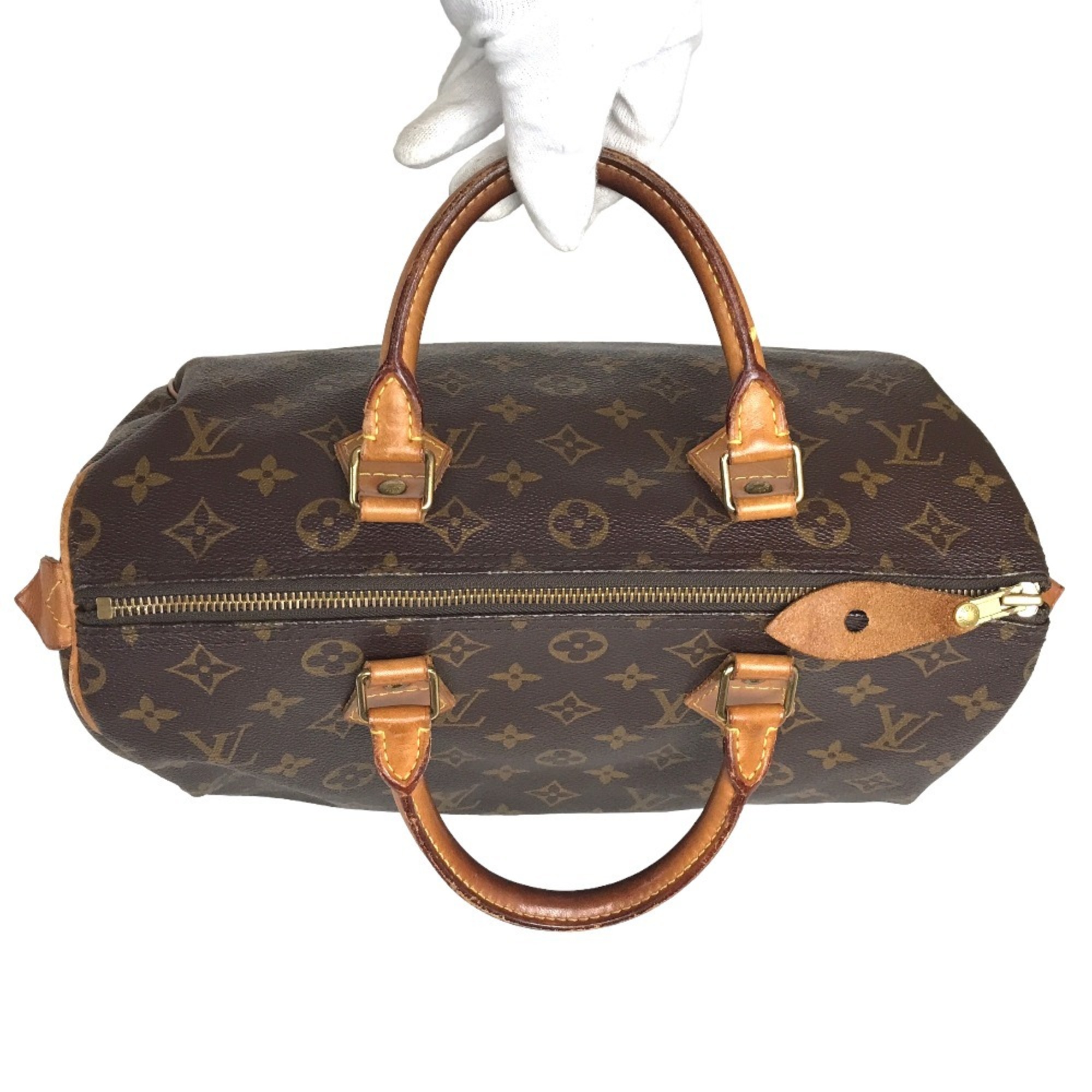 LOUIS VUITTON Louis Vuitton Speedy 30 Boston Bag Handbag Women's Monogram Canvas Brown M41526