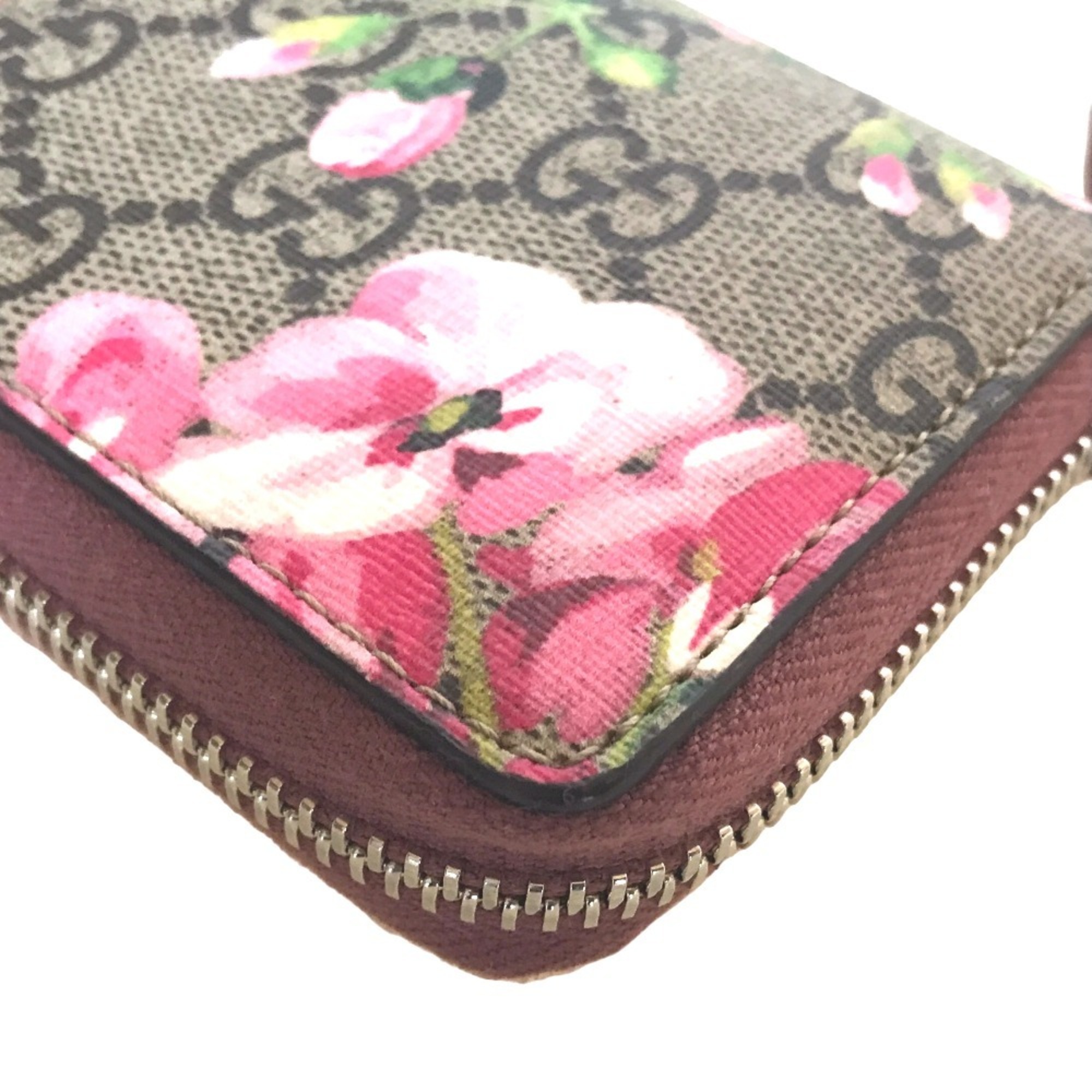 GUCCI GG Blooms Compact Wallet Wallet/Coin Case Women's Beige Pink 421310 2149
