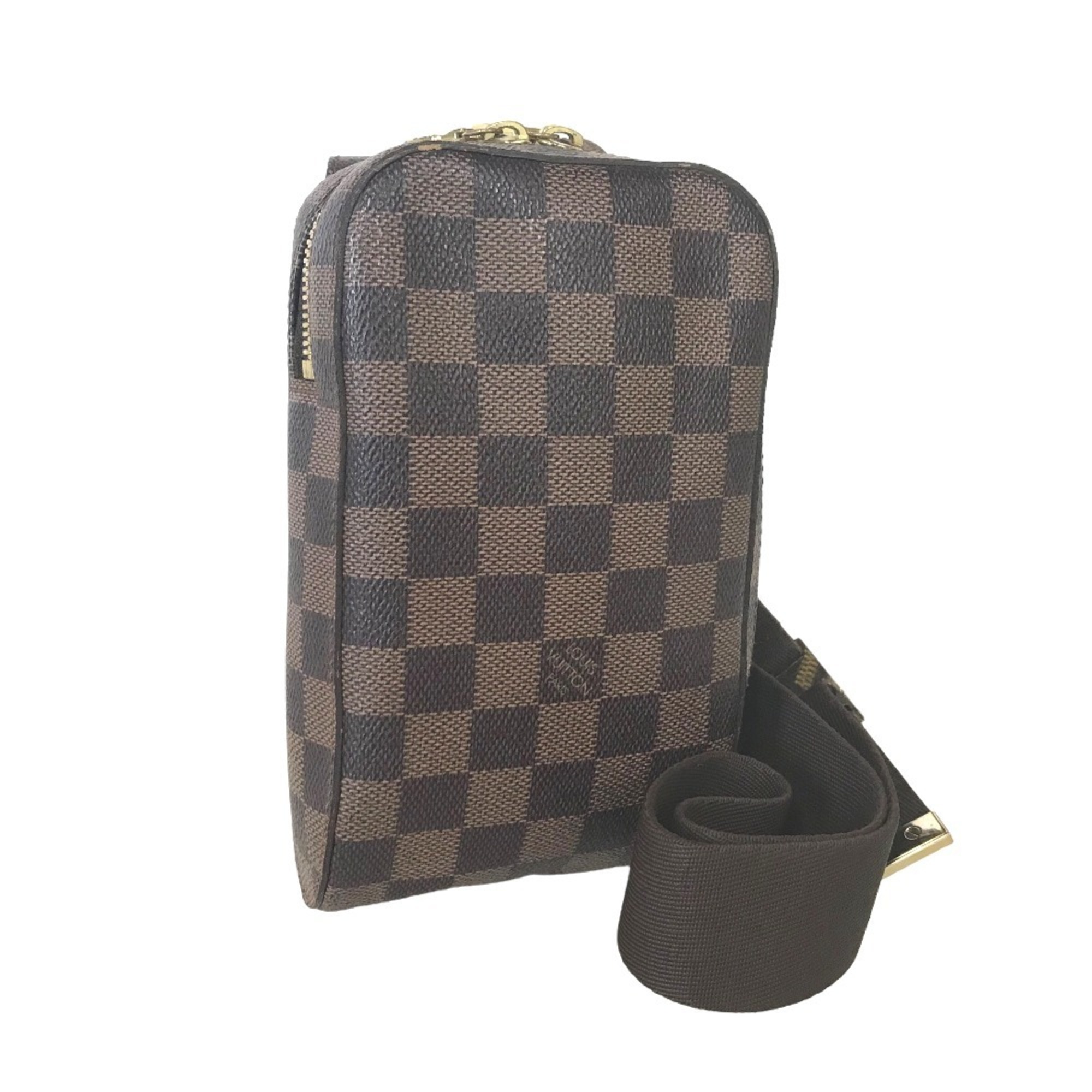 LOUIS VUITTON Louis Vuitton Geronimos Crossbody Bag Men's Damier Canvas Brown N51994