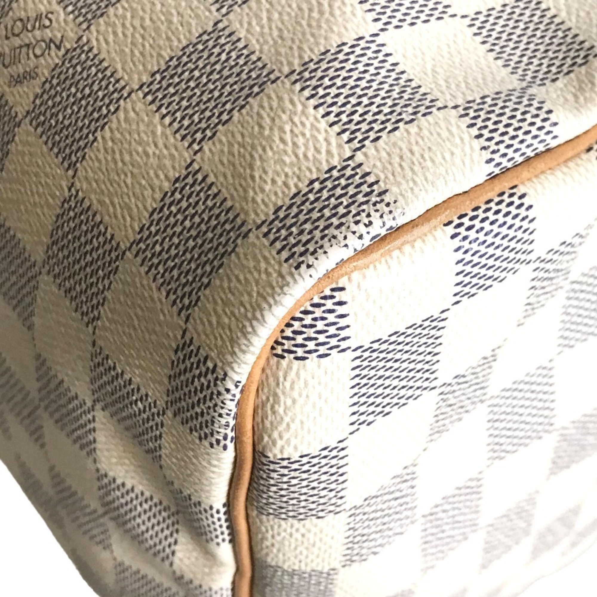 LOUIS VUITTON Louis Vuitton Speedy 30 Boston Bag Handbag Women's Damier Azur Canvas White N41533