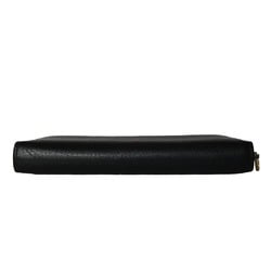 GUCCI Gucci Sherry Line Round Zip Long Wallet Men's Leather Black 496317 0959