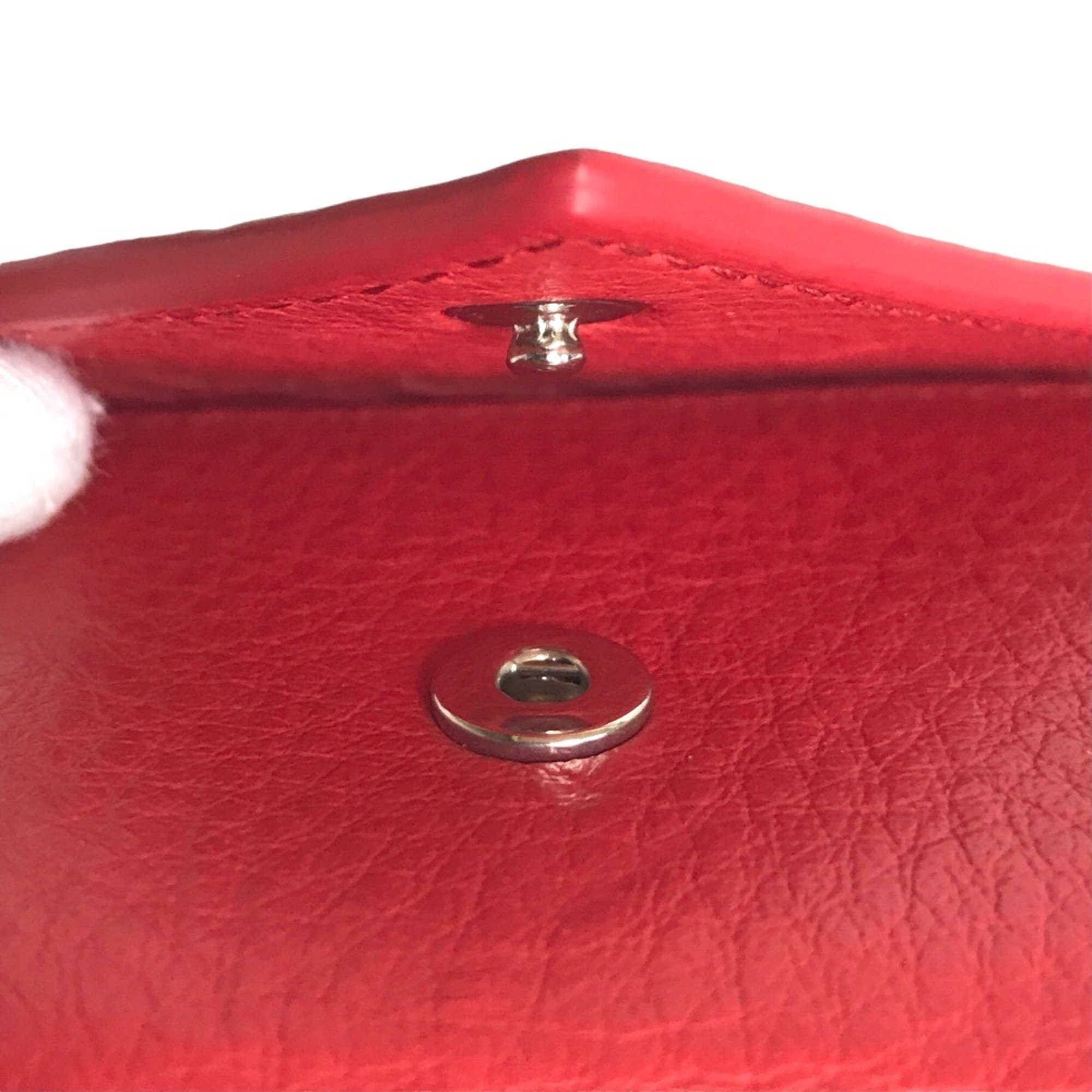 BALENCIAGA Paper Compact Wallet Tri-fold for Women Leather Red 3914446 6524 W 56814