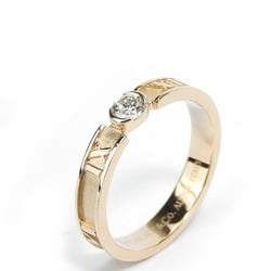 Tiffany & Co. Ring Atlas K18PG Diamond 2.5g Pink Gold 1PD Women's TIFFANY