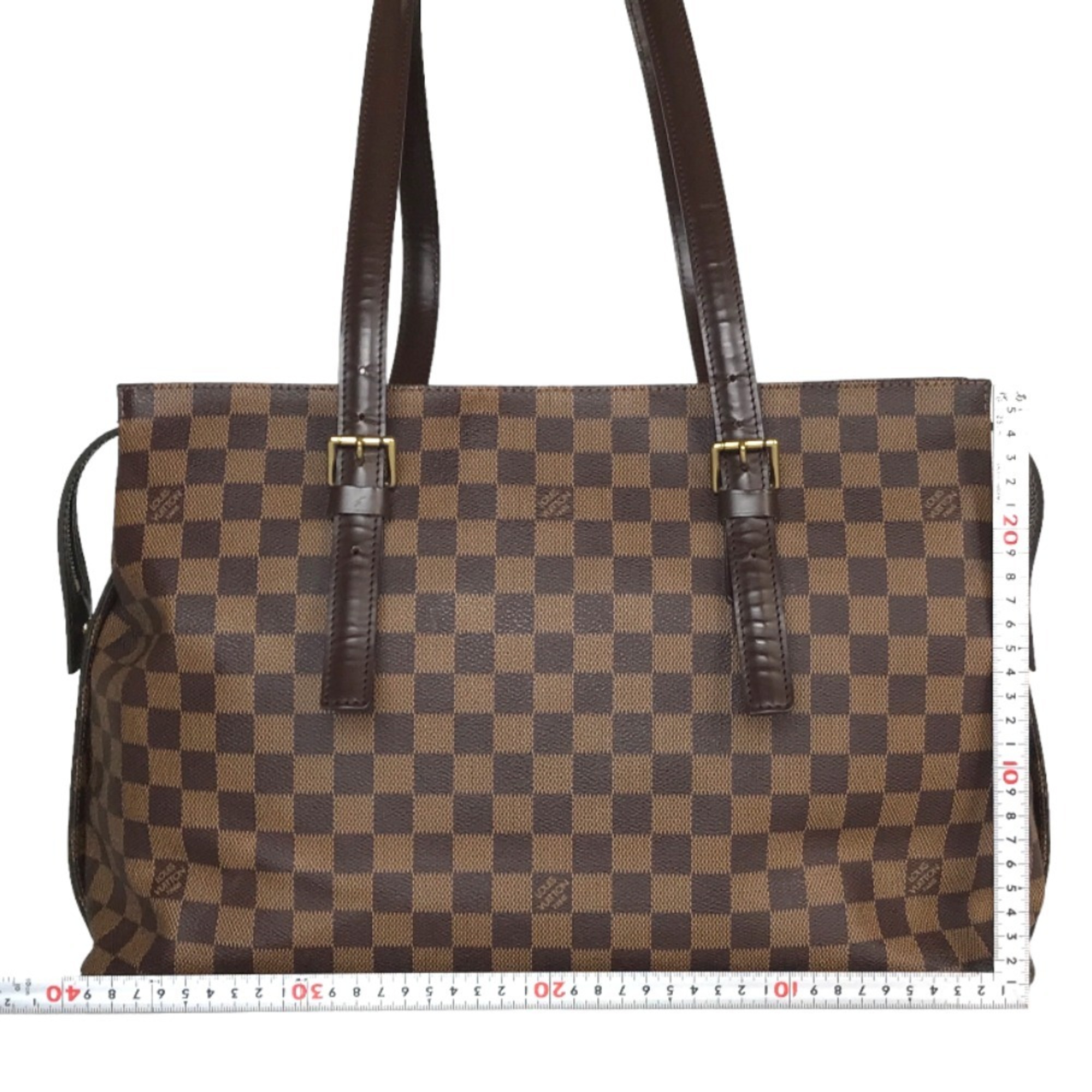 LOUIS VUITTON Chelsea Sling Bag Tote Women's Damier Canvas Brown N51119