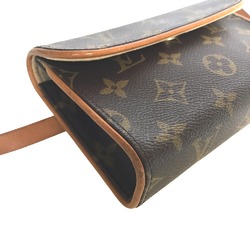 LOUIS VUITTON Louis Vuitton Pochette Florentine Crossbody Waist Bag Women's Monogram Canvas Brown M51855